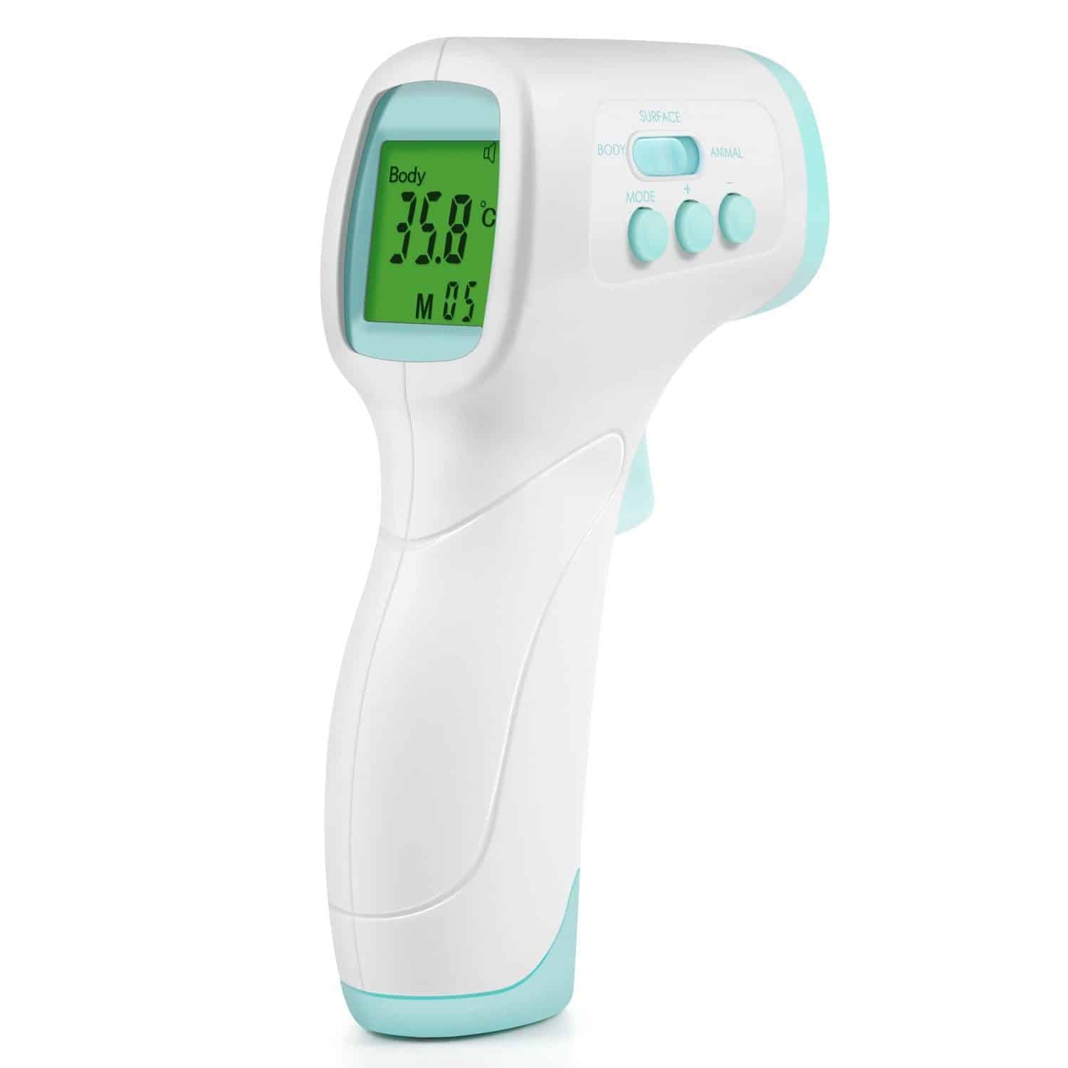 nouveau thermomètre frontal infrarouge sans contact rapide et facile à utiliser 